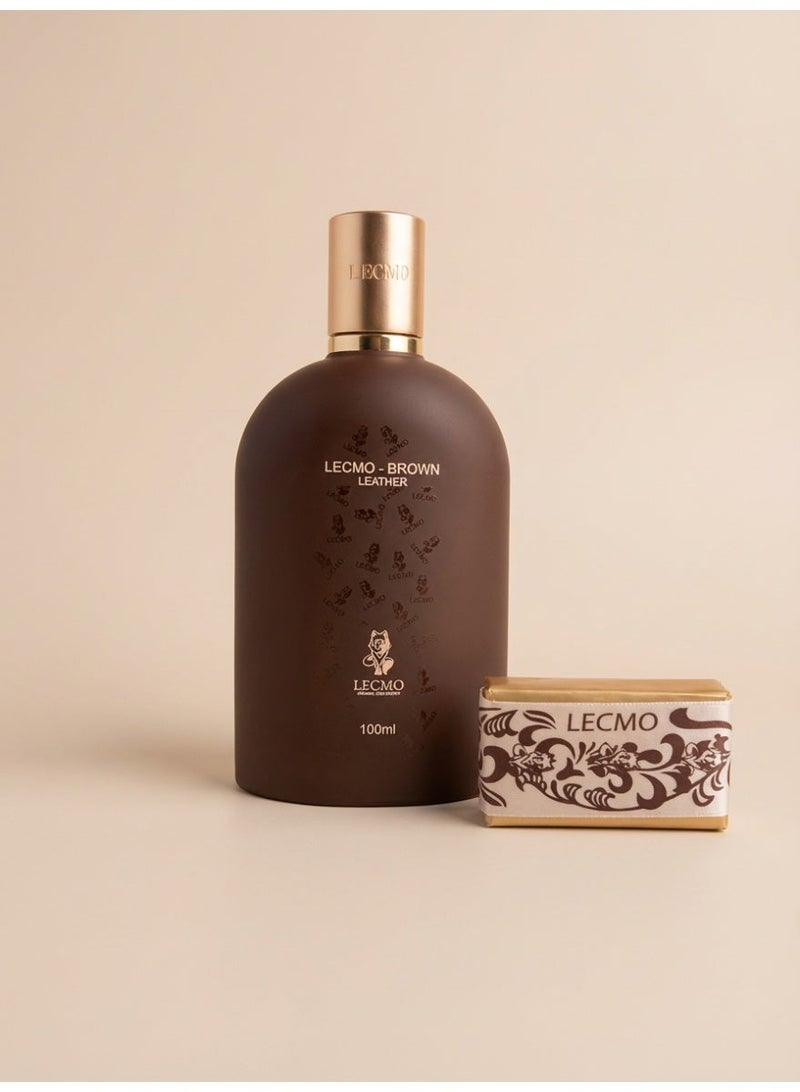 LECMO Brown Leather Unisex EDP 100ml By Lecmo - Image 3